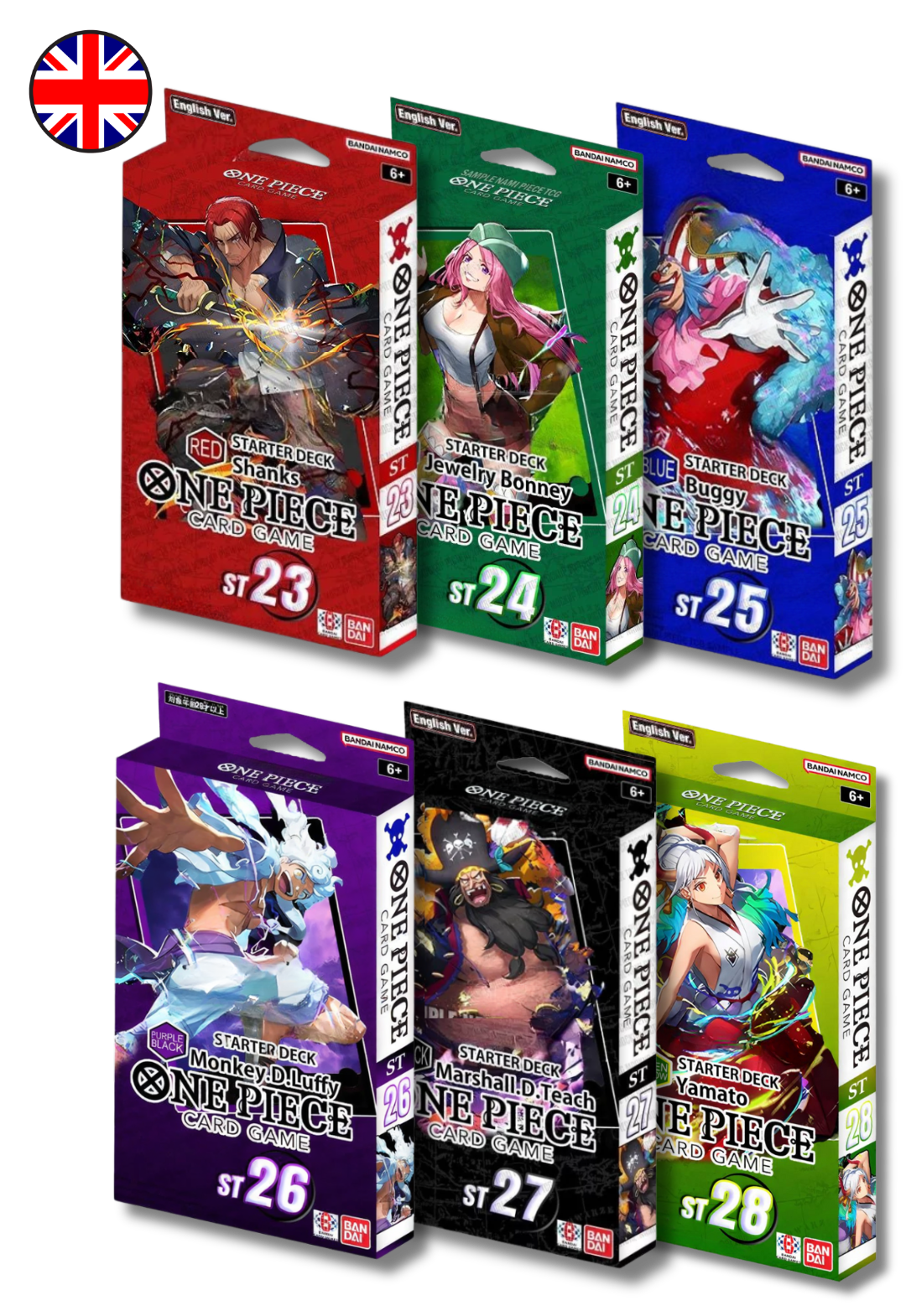One Piece Card Game - Bundle Starter Deck ST-23 24 25 26 27 28 ENG OP *PREORDER*