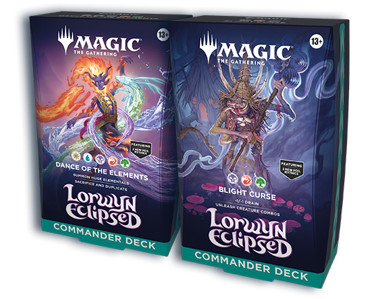 Magic The Gathering - Lorwyn Eclipsed - Commander Deck set ENG MTG (Dance of the Elements + Blight Curse)