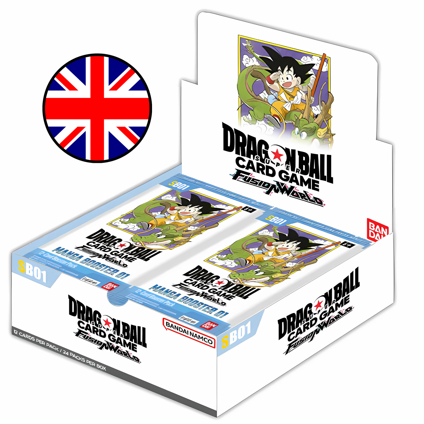 Dragon Ball Super Card Game Fusion World Display Booster Box - SB-01 Manga Booster Pack SB01 ENG