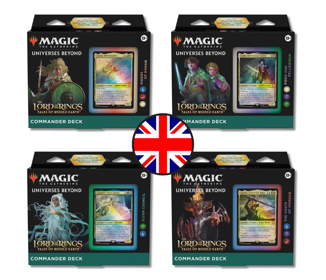 Magic The Gathering - The Lord of the Rings: Tales of Middle-earth - Commander Deck set (4 Decks) ENG MTG