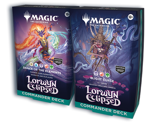 Magic The Gathering - Lorwyn Eclipsed - Commander Deck set ENG MTG (Dance of the Elements + Blight Curse)