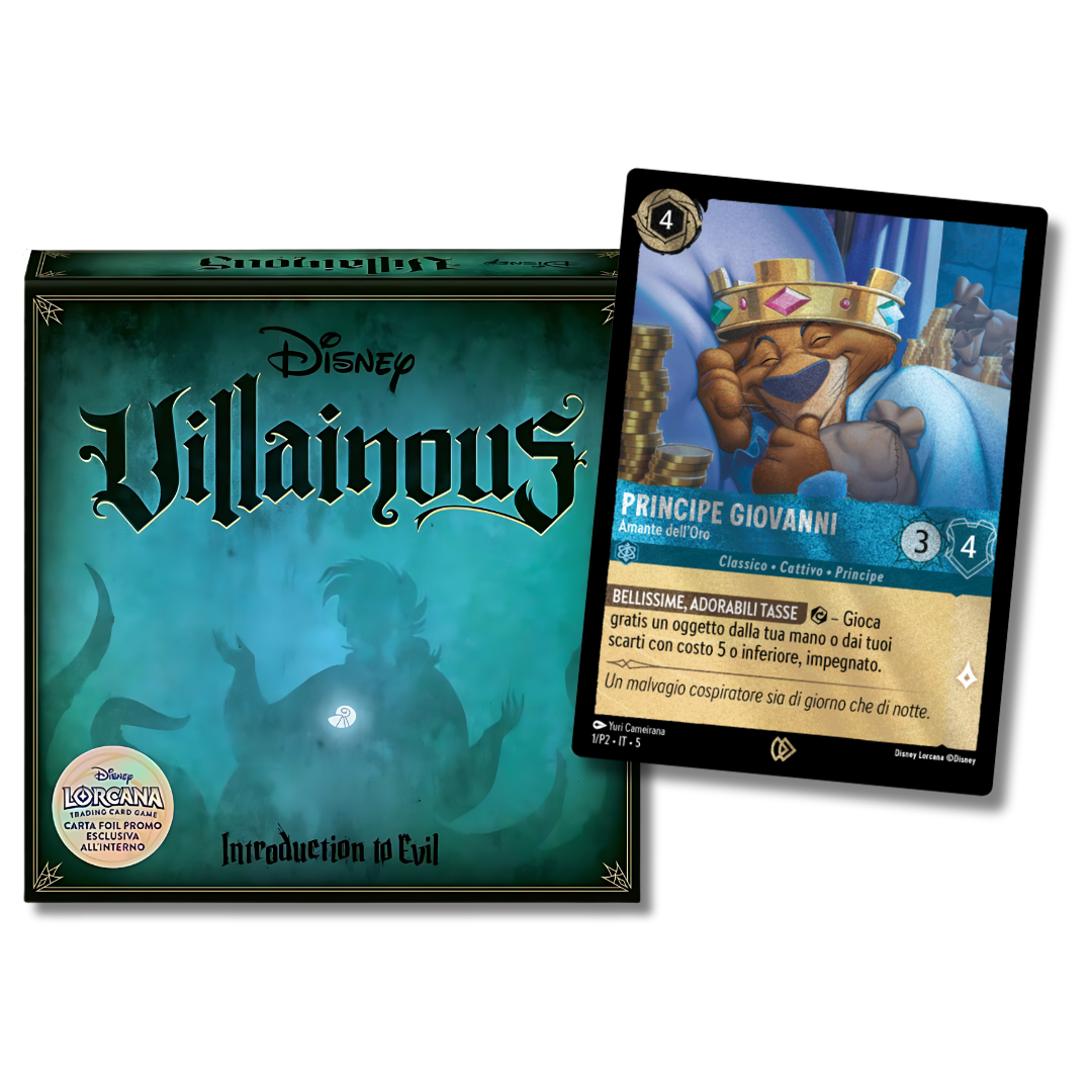 Ravensburger - Villainous Disney: Introduction to Evil - Board Game + Carta Promo Lorcana ITA