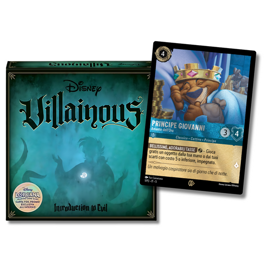 Ravensburger - Villainous Disney: Introduction to Evil - Board Game + Carta Promo Lorcana ITA