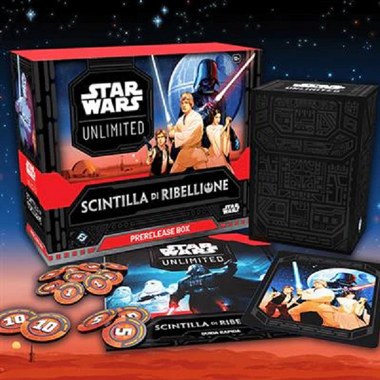 Star Wars Unlimited - Prerelease Box Scintilla di Ribellione ITA PREORDINE