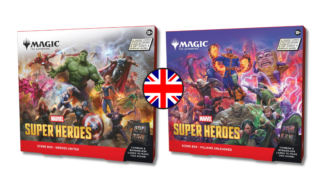 Magic: The Gathering - Marvel Super Heroes - Scene Box - Heroes United + Villains Unleashed MTG ENG