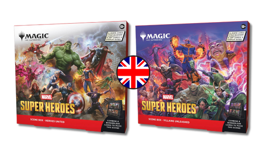 Magic: The Gathering - Marvel Super Heroes - Scene Box - Heroes United + Villains Unleashed MTG ENG
