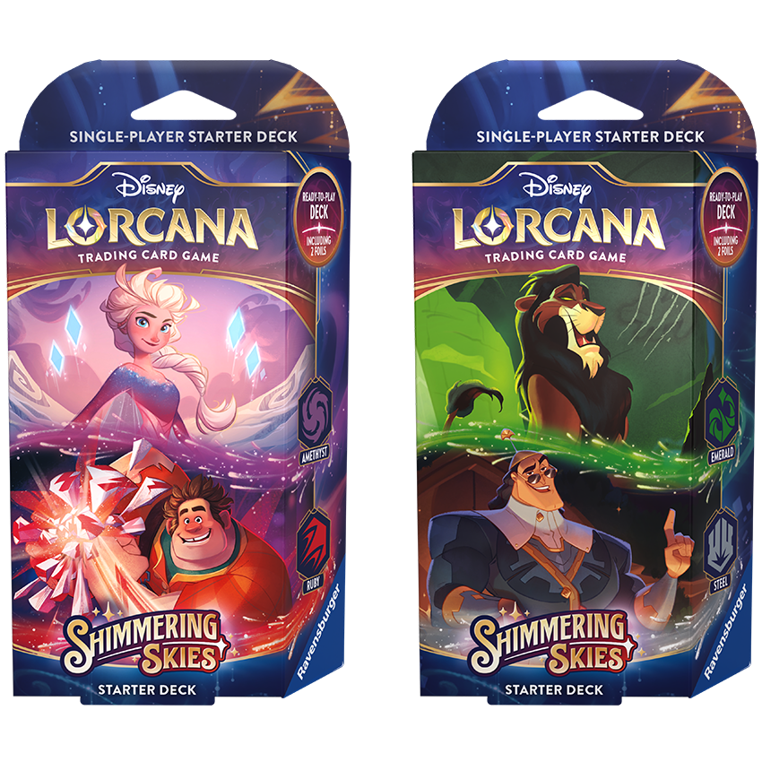 Lorcana - Coppia Starter Decks - Shimmering Skies\Cieli Scintillanti - ENG\ITA