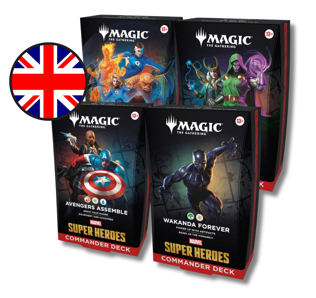 Magic The Gathering - Marvel Super Heroes - Commander Deck set (4 Decks) ENG MTG