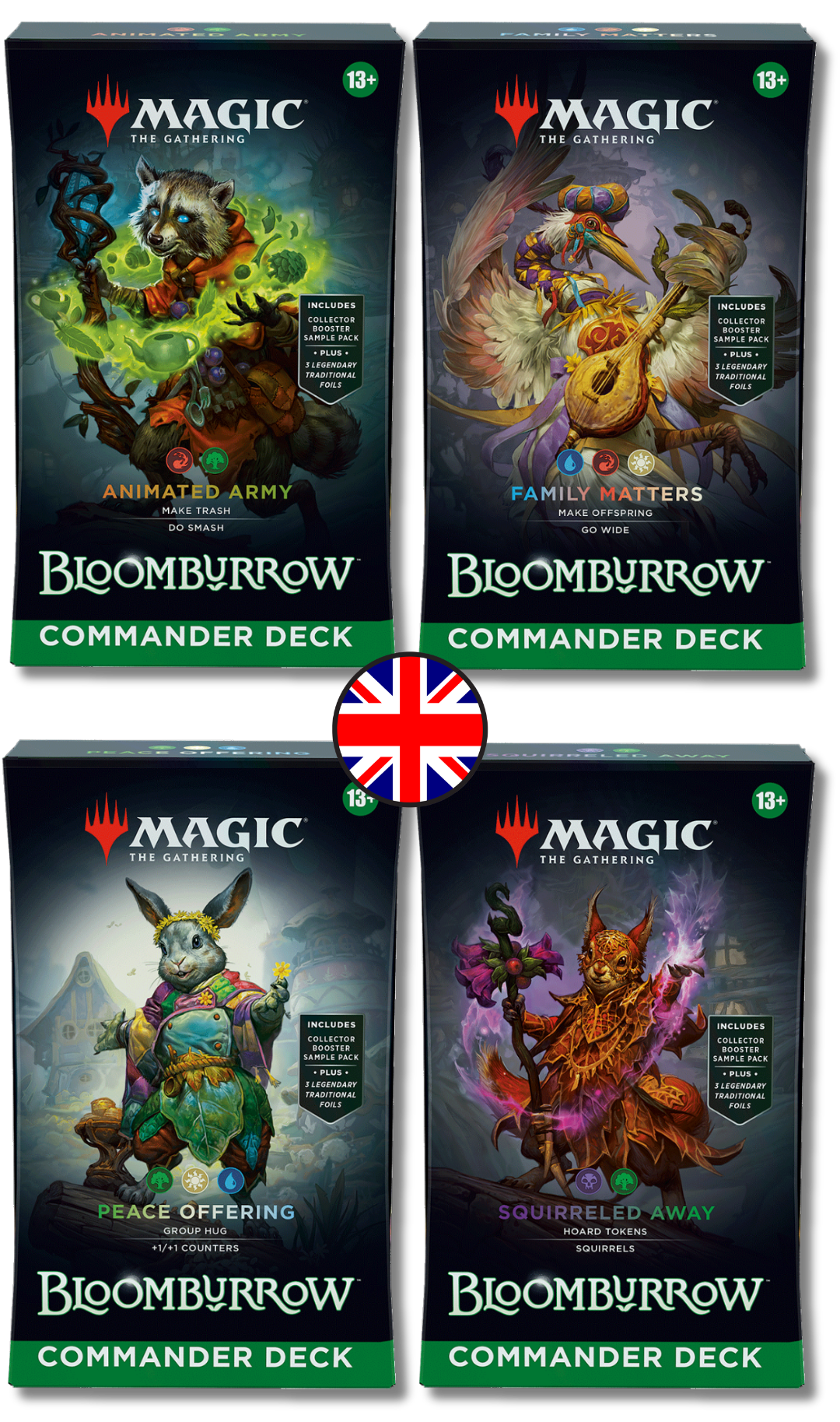 MTG - Bloomburrow - Commander Deck SET (all 4 Decks) ENG
