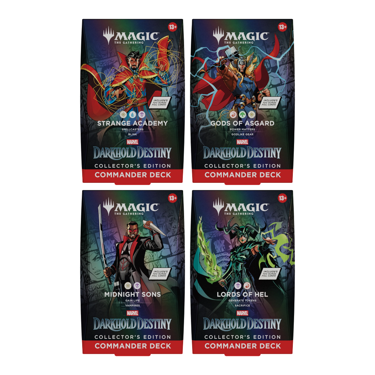Magic: The Gathering - Marvel: Darkhold Destiny - Commander Deck Set Collector's Edition (4 decks) | ENG