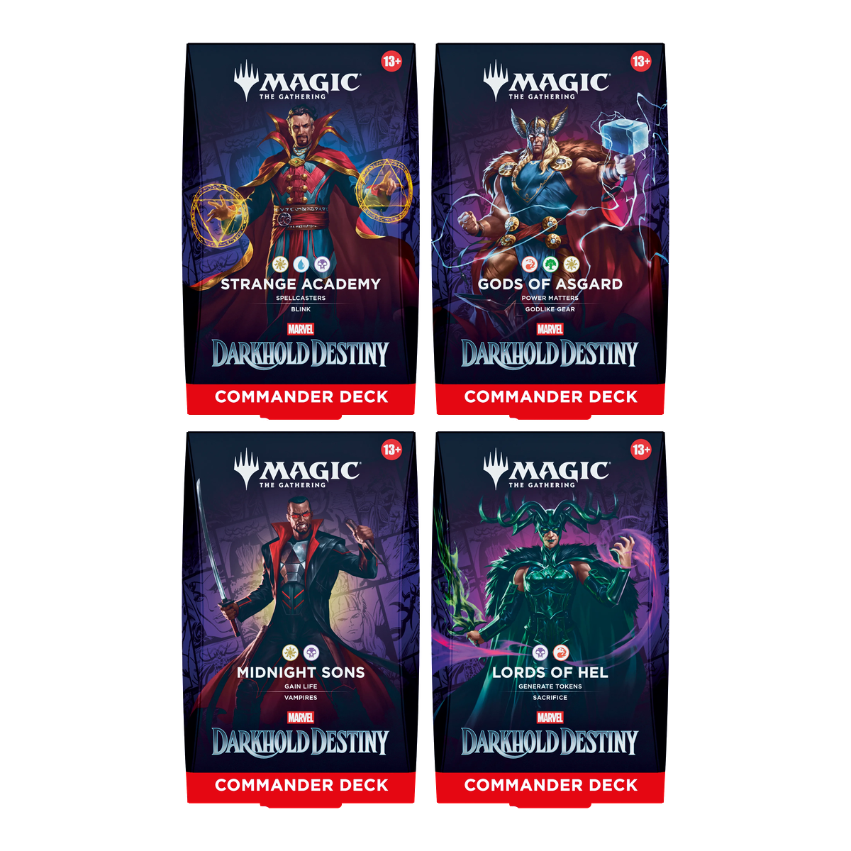Magic: The Gathering - Marvel: Darkhold Destiny - Commander Deck Set (4 decks) | ENG