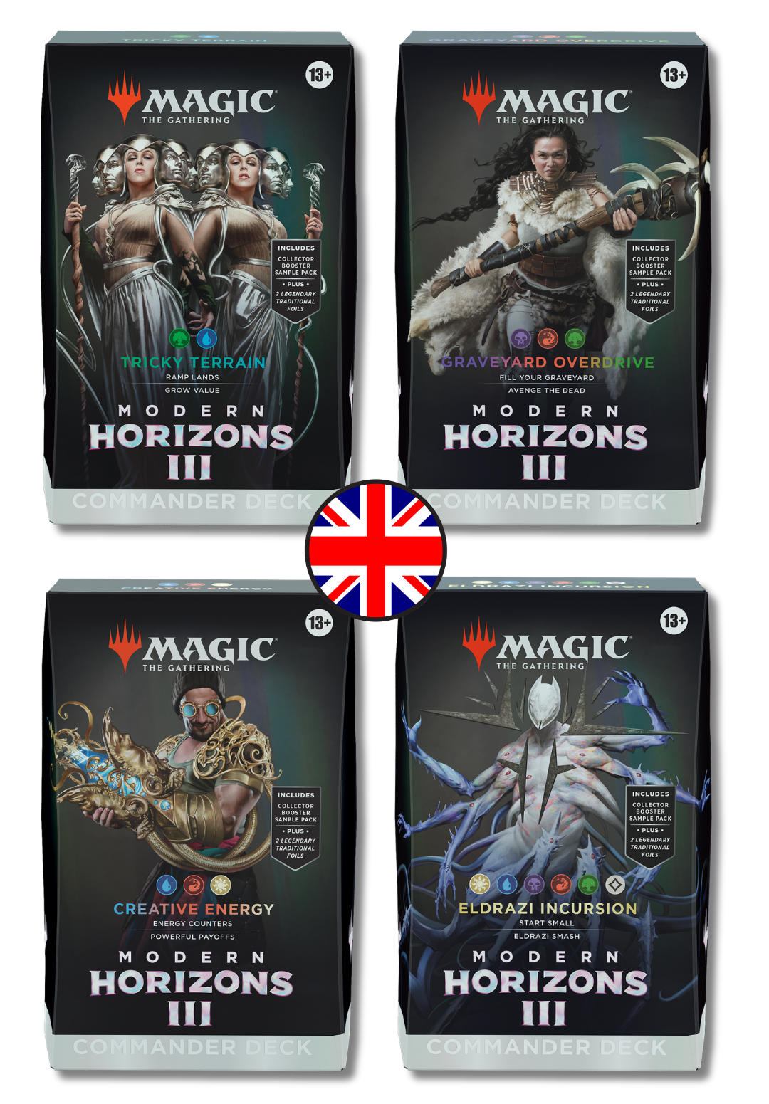 MTG - Modern Horizons 3 - Commander Deck SET (4 mazzi) ENG
